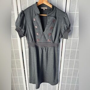 BeBop Charcoal Knit Top, Size Med.